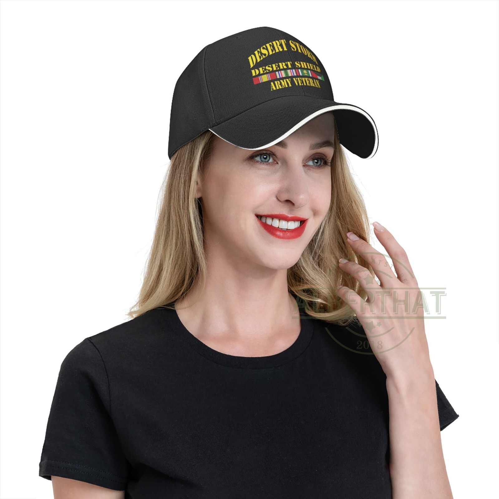 Desert Storm Desert Shield Army ​Veteran Unisex Baseball Cap Adjustable Dad Hat