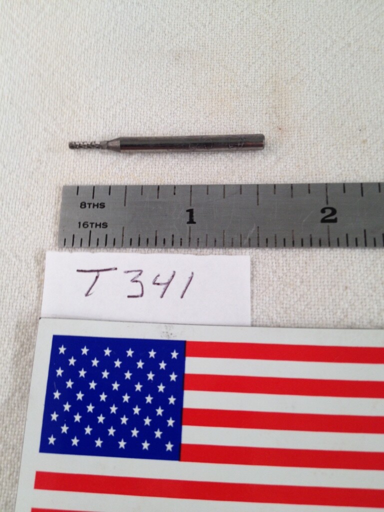 NEW FALCON / SGS 1/8" SH CARBIDE BURR. SA-41 DOUBLE CUT CYLINDER USA BUR  -T341