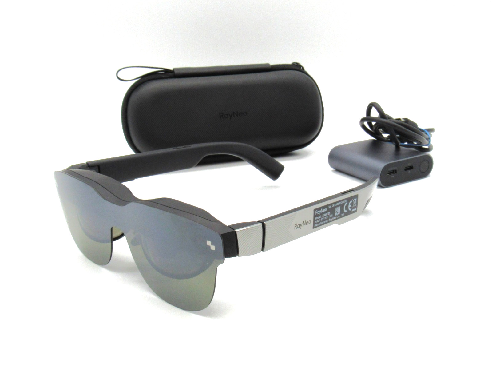 RayNeo Air 3S XR AR Smart Glasses XRGF35 120Hz OLED + Case Adapter Bundle