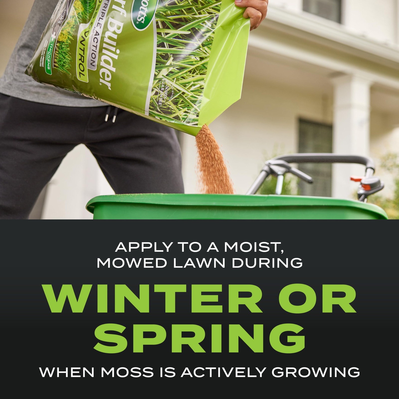 Triple Action Mos Killer set Turf Builder Lawn care accessory New