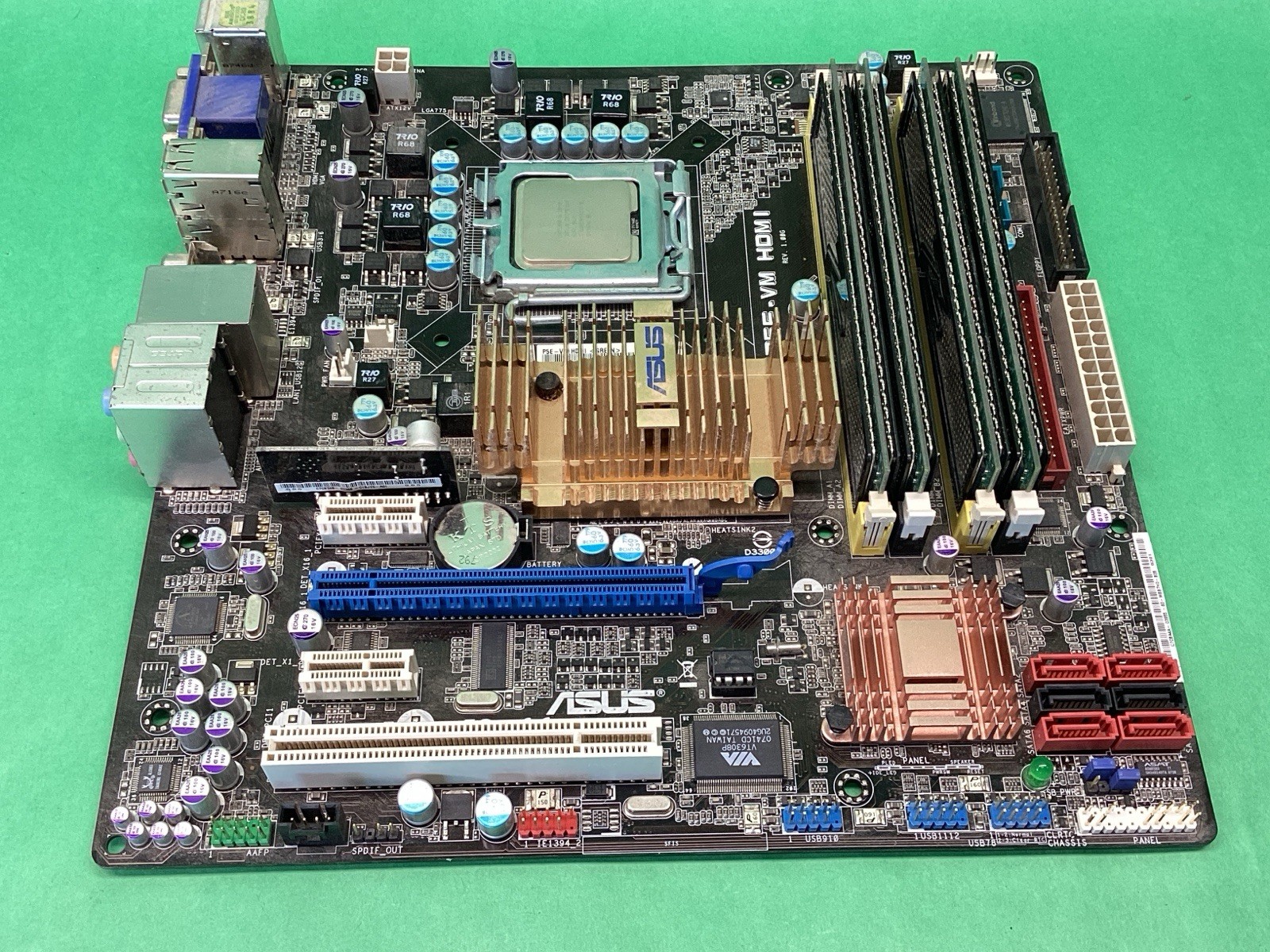 ASUS Motherboard P5E-VM HDMI + Intel Core 2 Duo CPU + RAM - UNTESTED