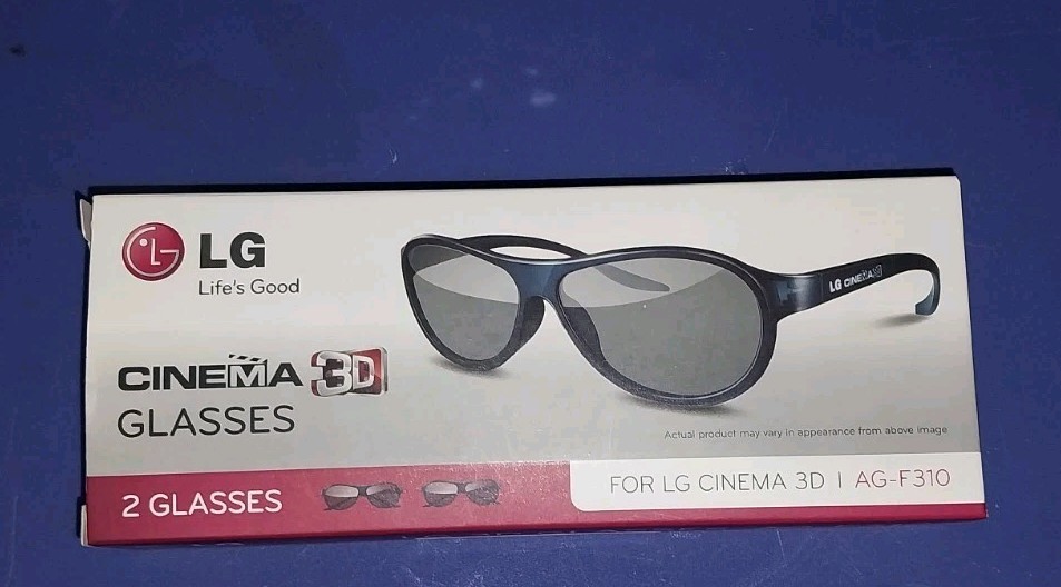 2 Pair of LG AG-F310 3D Glasses (Compatible with all LG Cinema View 3D HDTVs)