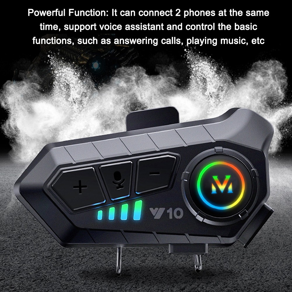 Motorcycle Helmet Headset BT5.3 Noise Reduction Headphone Waterproof Support