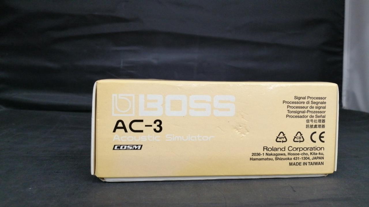 Boss AC-3 Acoustic Simulator Guitar Effects Pedal Yellow