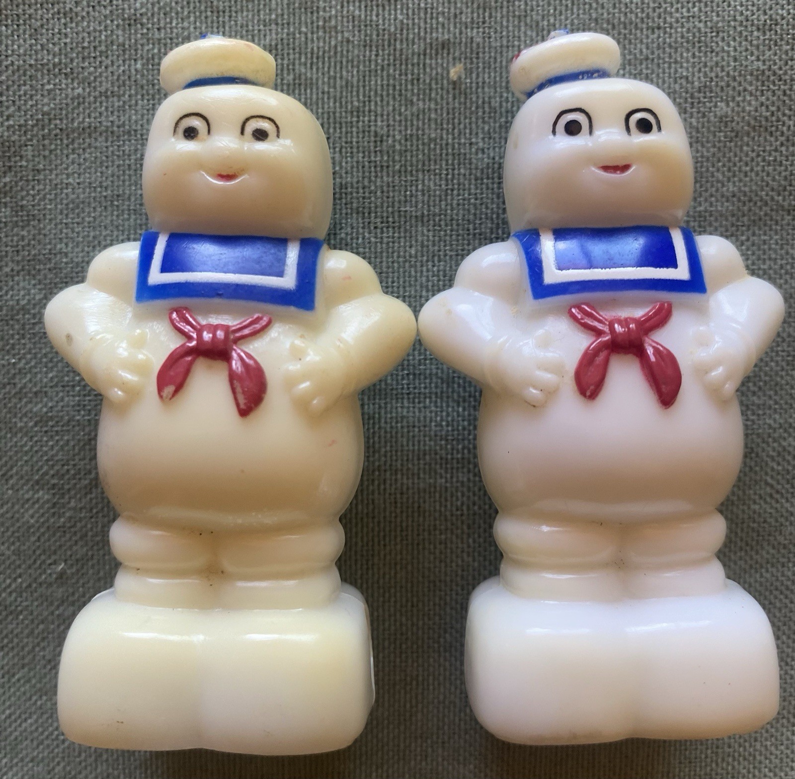 Vintage 1987 Stay Puft Marshmallow Man Pencil Sharpener Lot of (2) Ghostbusters