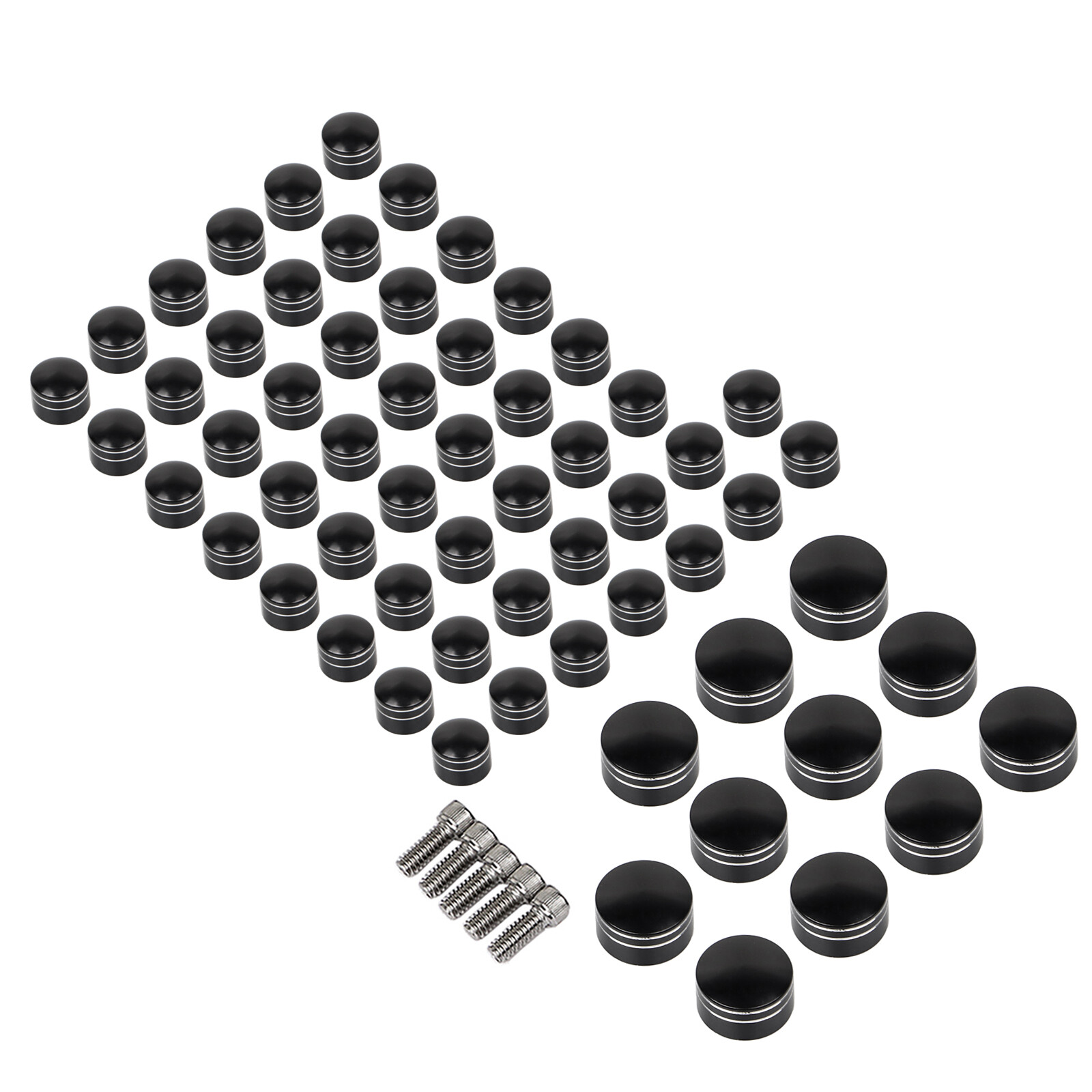 61X Topper Engine Bolt Covers For Harley Heritage Softail Slim FLS Custom FXSTC