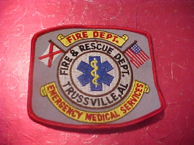 TRUSSVILLE ALABAMA FIRE DEPARTMENT PATCH SHOULDER SIZE UNUSED