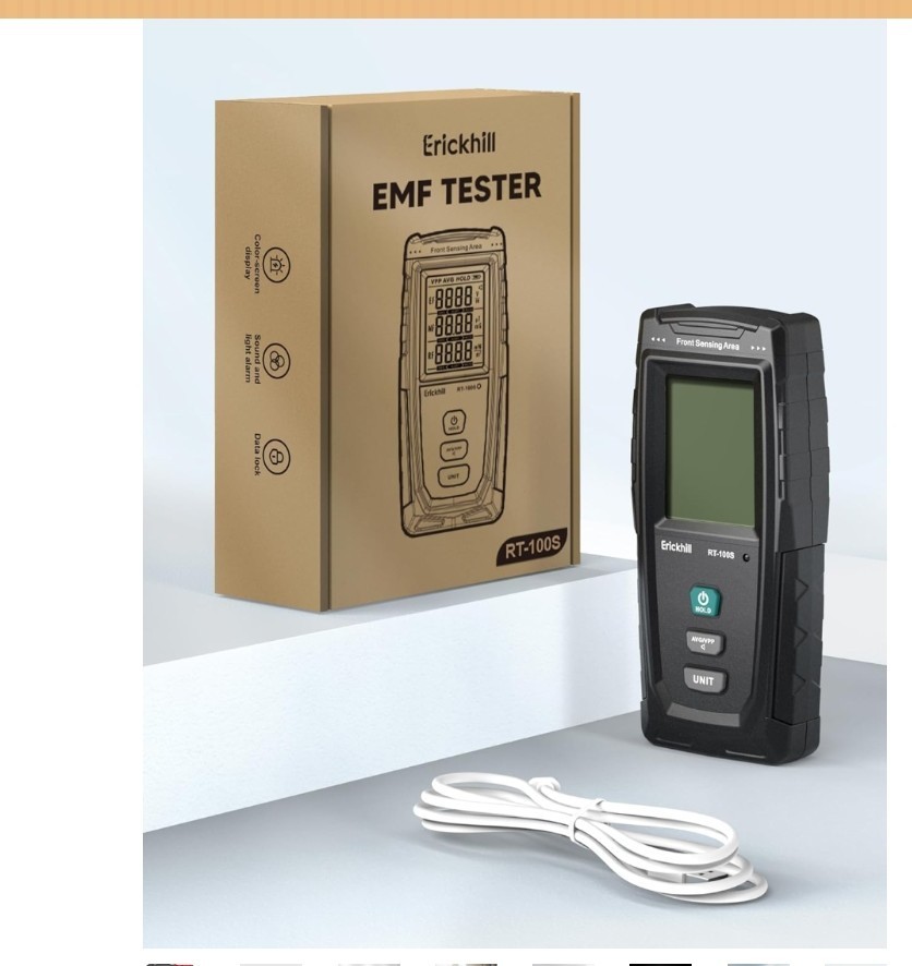 ERICKHILL 3 in 1 EMF Detector, Electromagnetic Field Radiation Detector for EF,