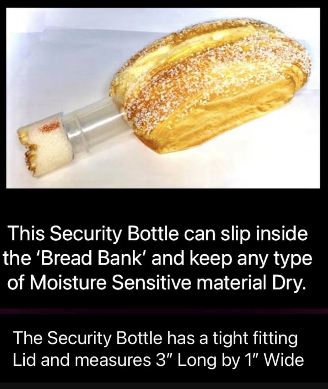 Bread Diversion Safe Security Stash Safe “squishy” (exclusive) with Bag & Bottle