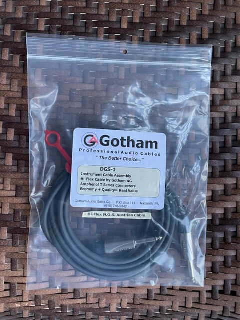DGS ValueFlex Instrument Cable Assemblies 10FT Black NOS