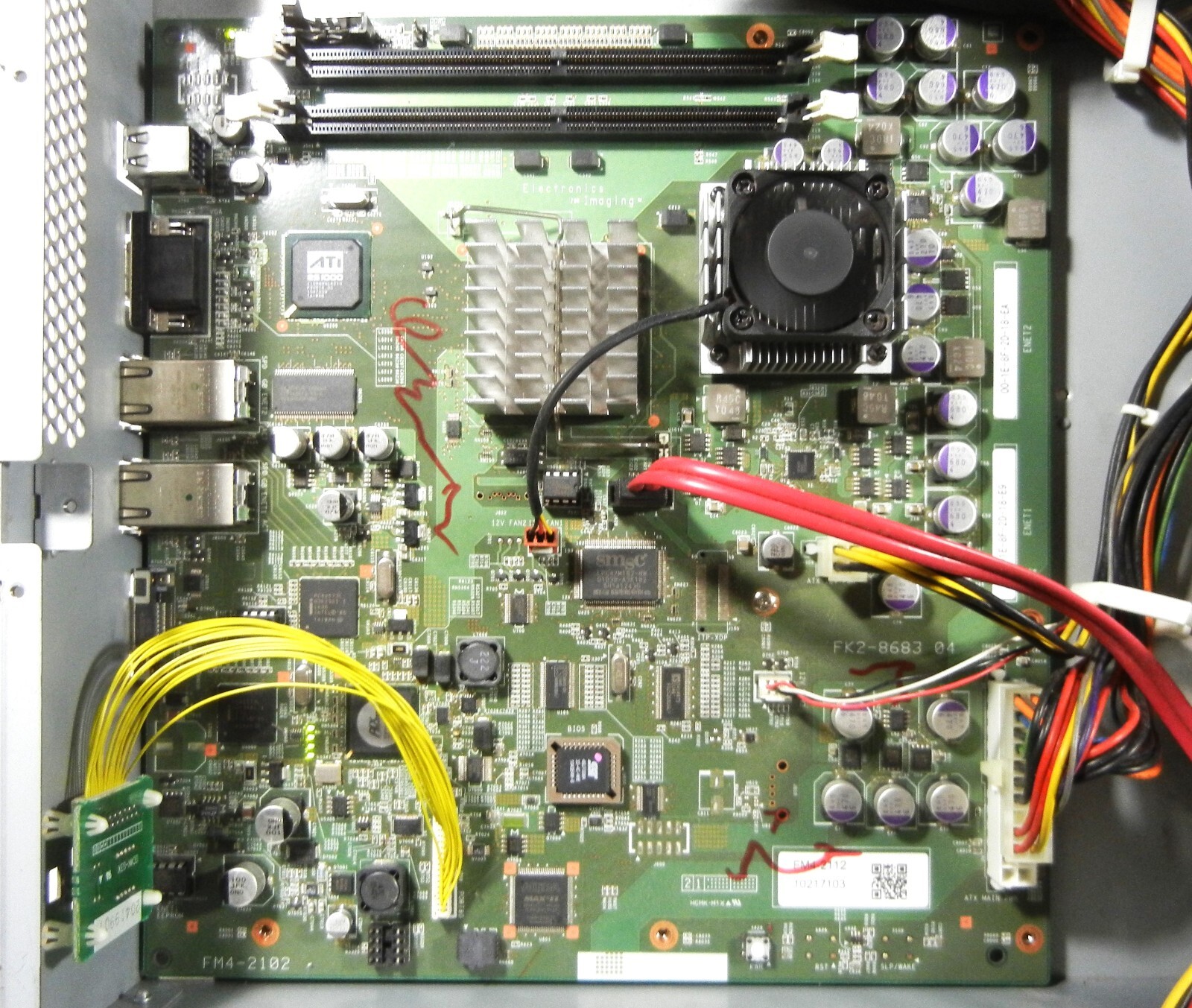 Electronics for Imaging FM4-2114 Motherboard  FK2-8683 Tested