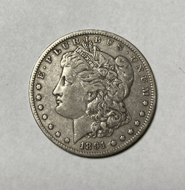 1891-O Morgan Silver Dollar Nice Original VF+