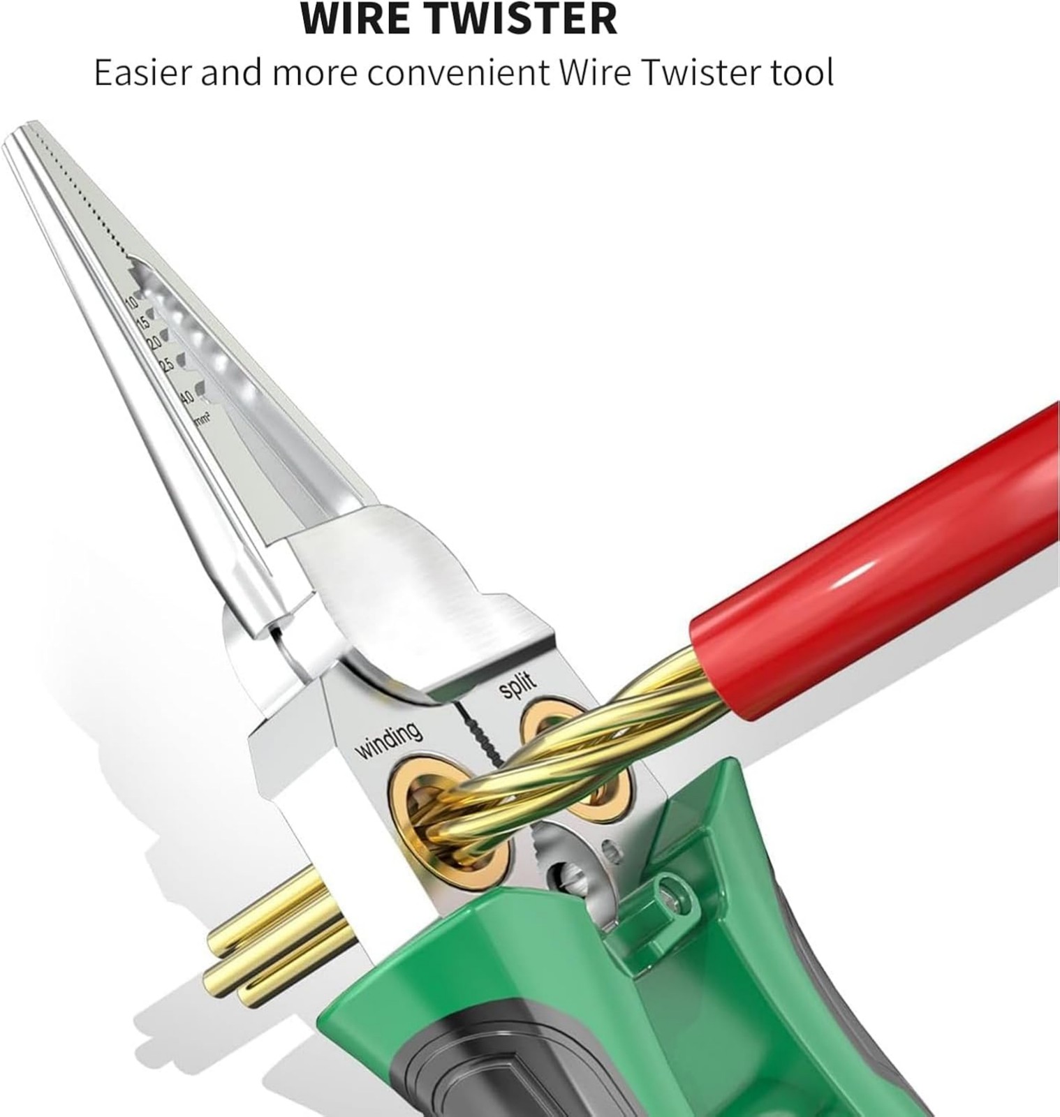 Voltage Detector Wire Stripper 1.5-2.5mm² Insulation Cutting Pliers Portable