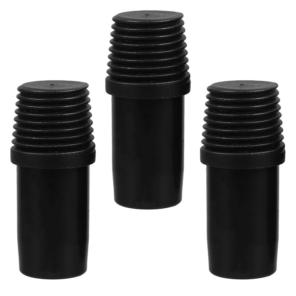 3 Pcs German Threaded Connection Parts Broom Handle Adapter Replacement