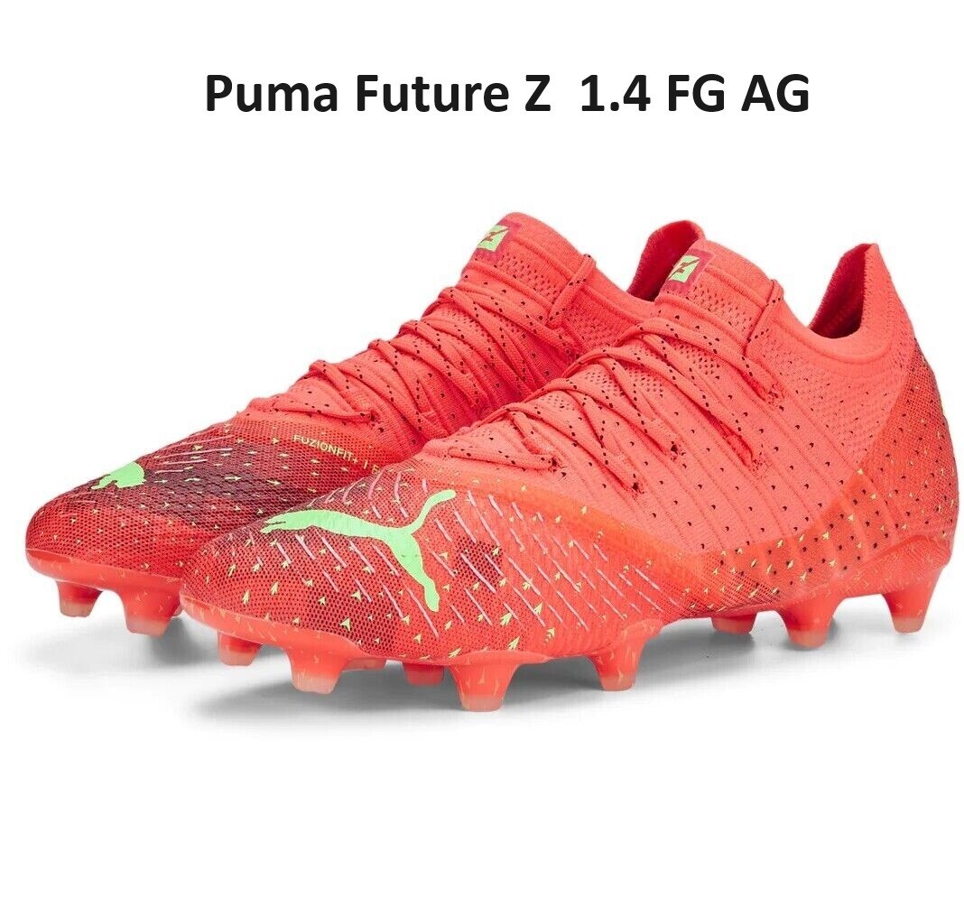 Puma Future Z 1.4 FG AG Fiery Coral Soccer Cleats 106989-03 Men’s Size 13 US