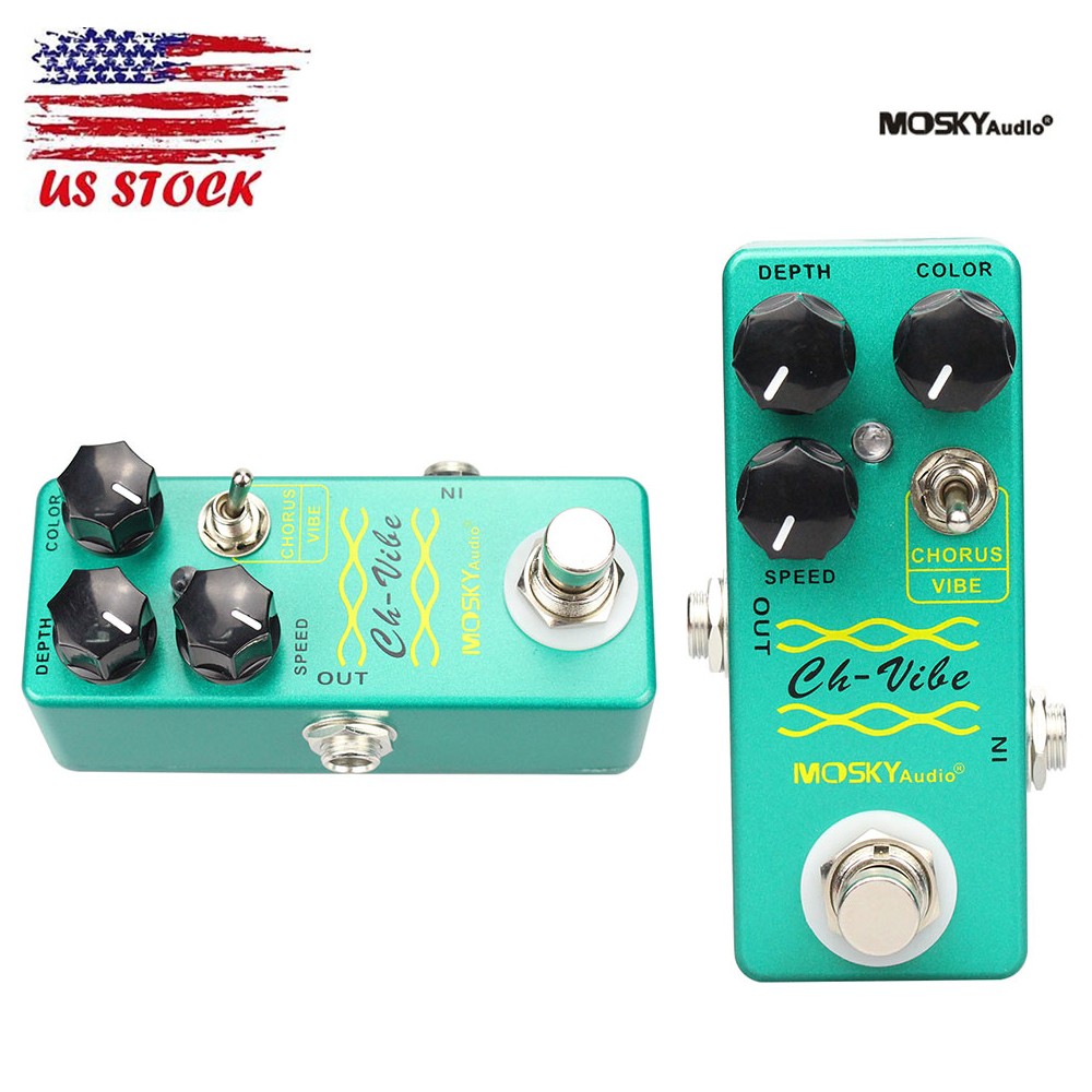 MOSKY CH-VIBE Chorus Mini Electric Guitar Effect Pedal True Bypass Guitar Parts