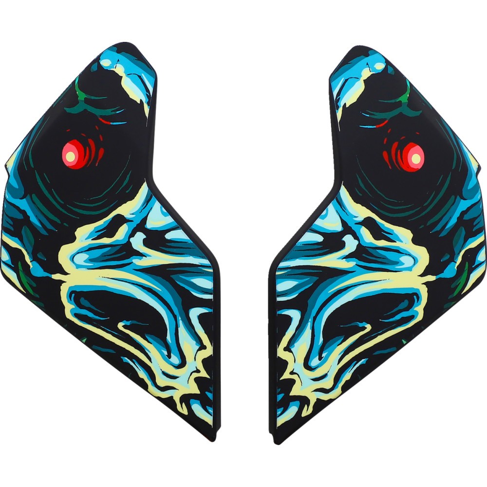 Icon Side Plates for Airflite Helmet - Mips Omnicrux Black Motorcycle 0133-1408