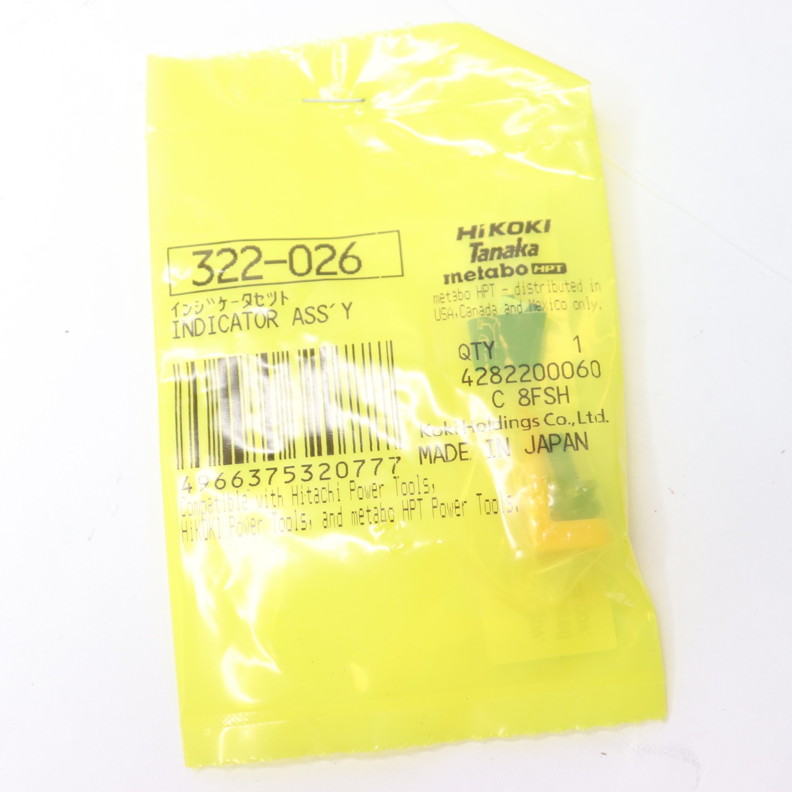 Hikoki Indicator Assembly 322-026