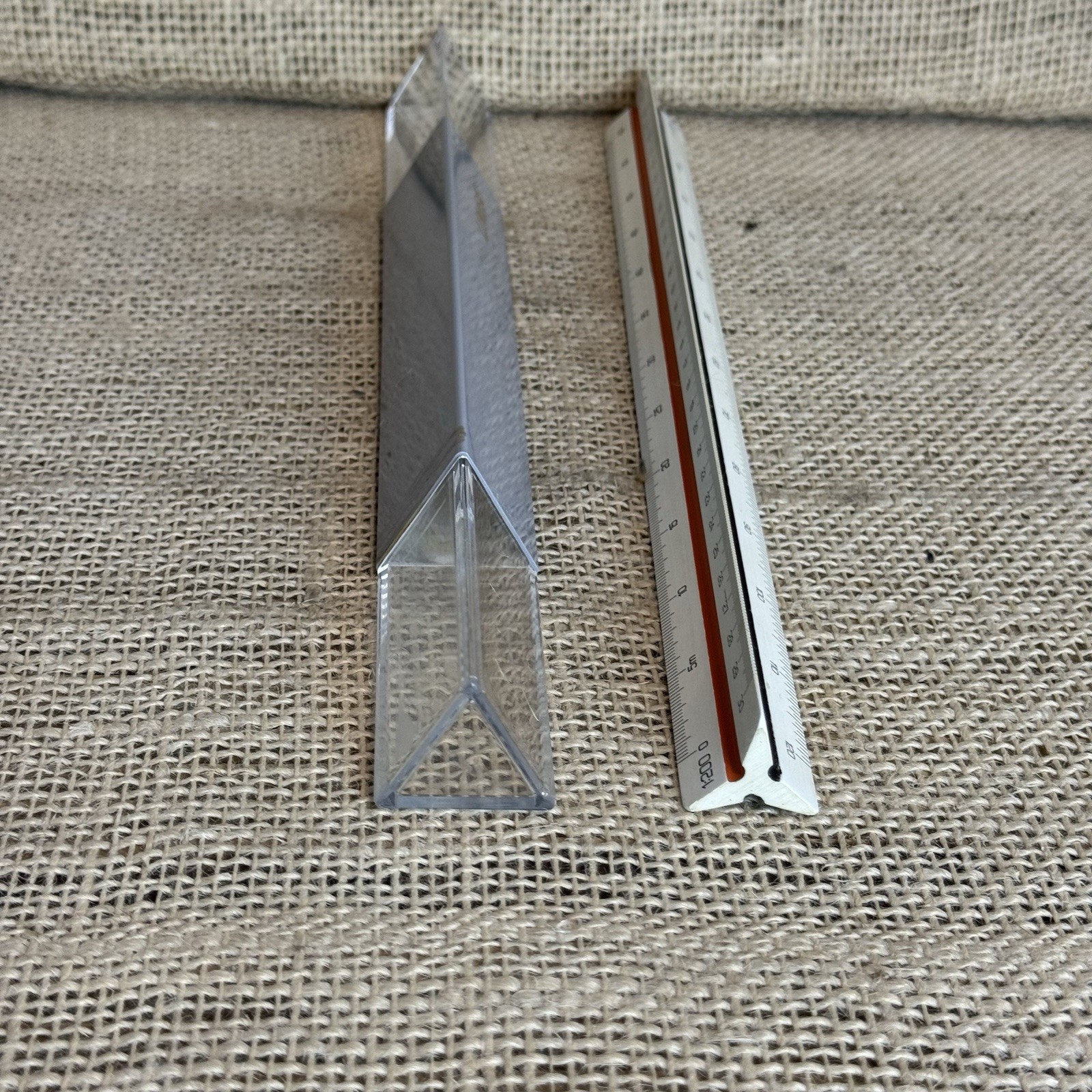 Linex 302 Triangular Graphics Engineering Drawing ruler in original case