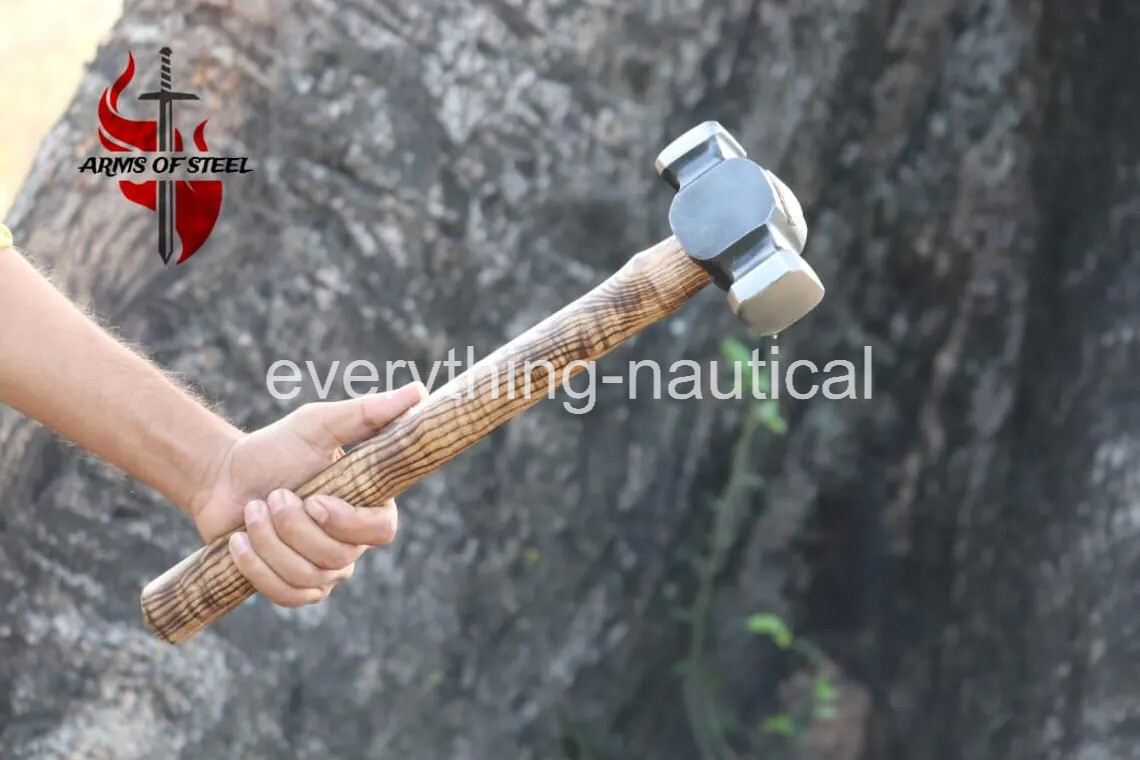 Blacksmith hammer. 3lb Blacksmith hand /Face Hammers Iron Blacksmith