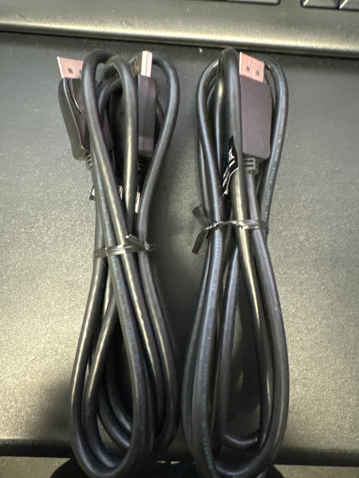 2x Original Samsung DisplayPort monitor TV Cable Male to Male