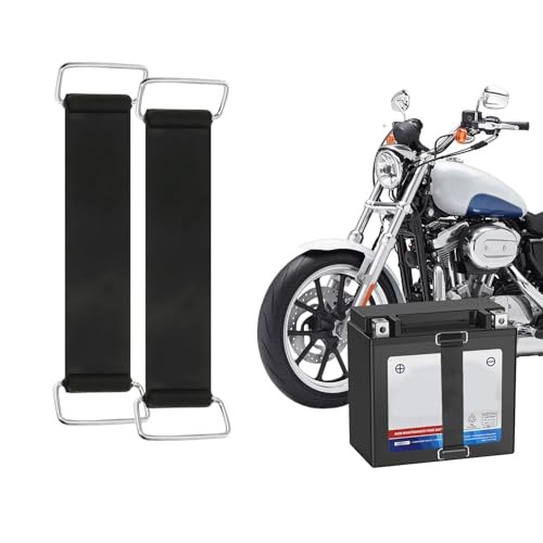 Motorcycle Battery Strap, Battery Tie Down Strap, Stretchable Battery 2PCS