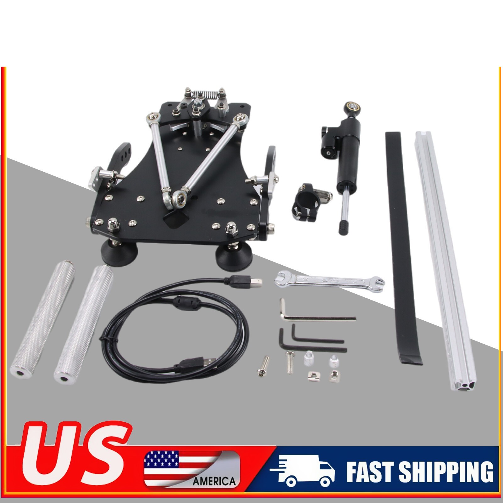 SN-1 Flight Foot Rudder Pedal Falcon Metal Hall Sensor Ka50 Mi8 Uh1 Fsx P3d NEW