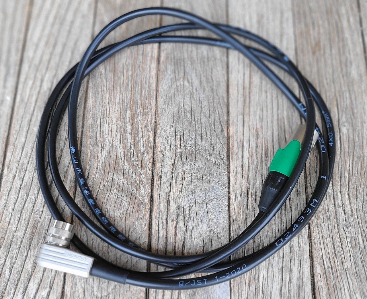 Bolex EL 4-pin Right-Angle Power Cable, 4-pin XLR Male, ~2m (6.6ft)