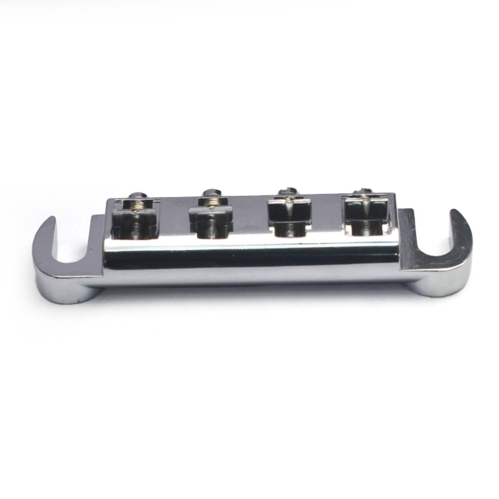 Chrome 4 String Bass Tune O Matic Wraparound Bridge Tailpiece Stopbar