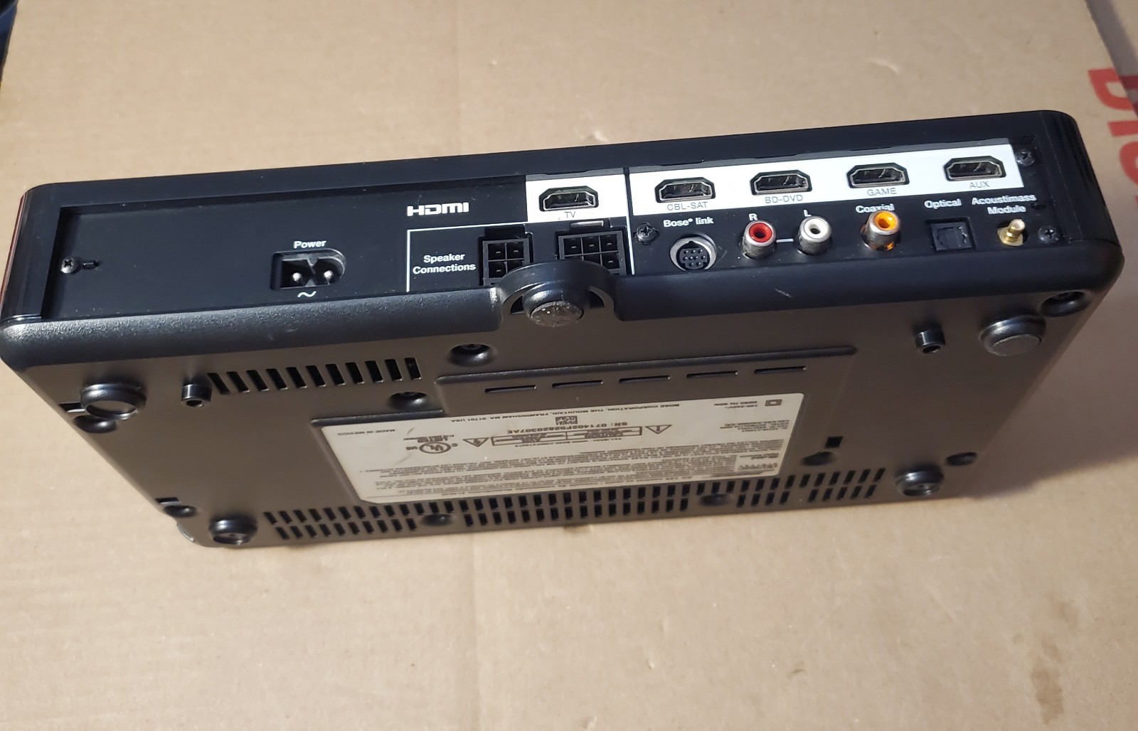 Bose AV20 Control Console, No Power Supply/Remote, Untested For Parts