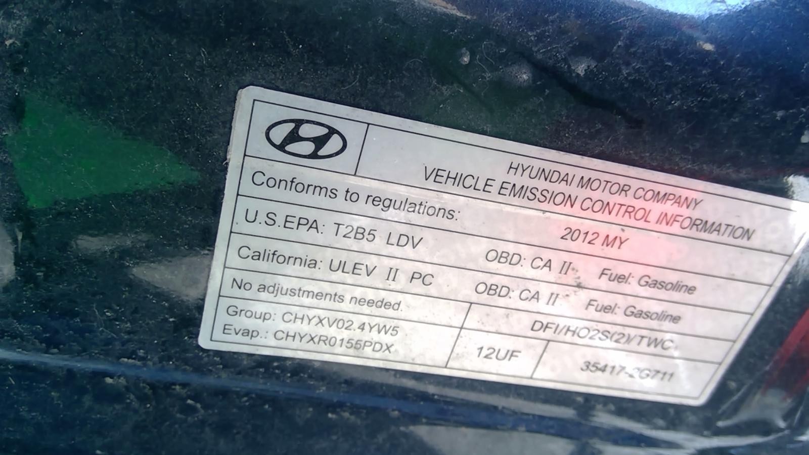 Used Floor Jack fits: 2012 Hyundai Sonata Grade A