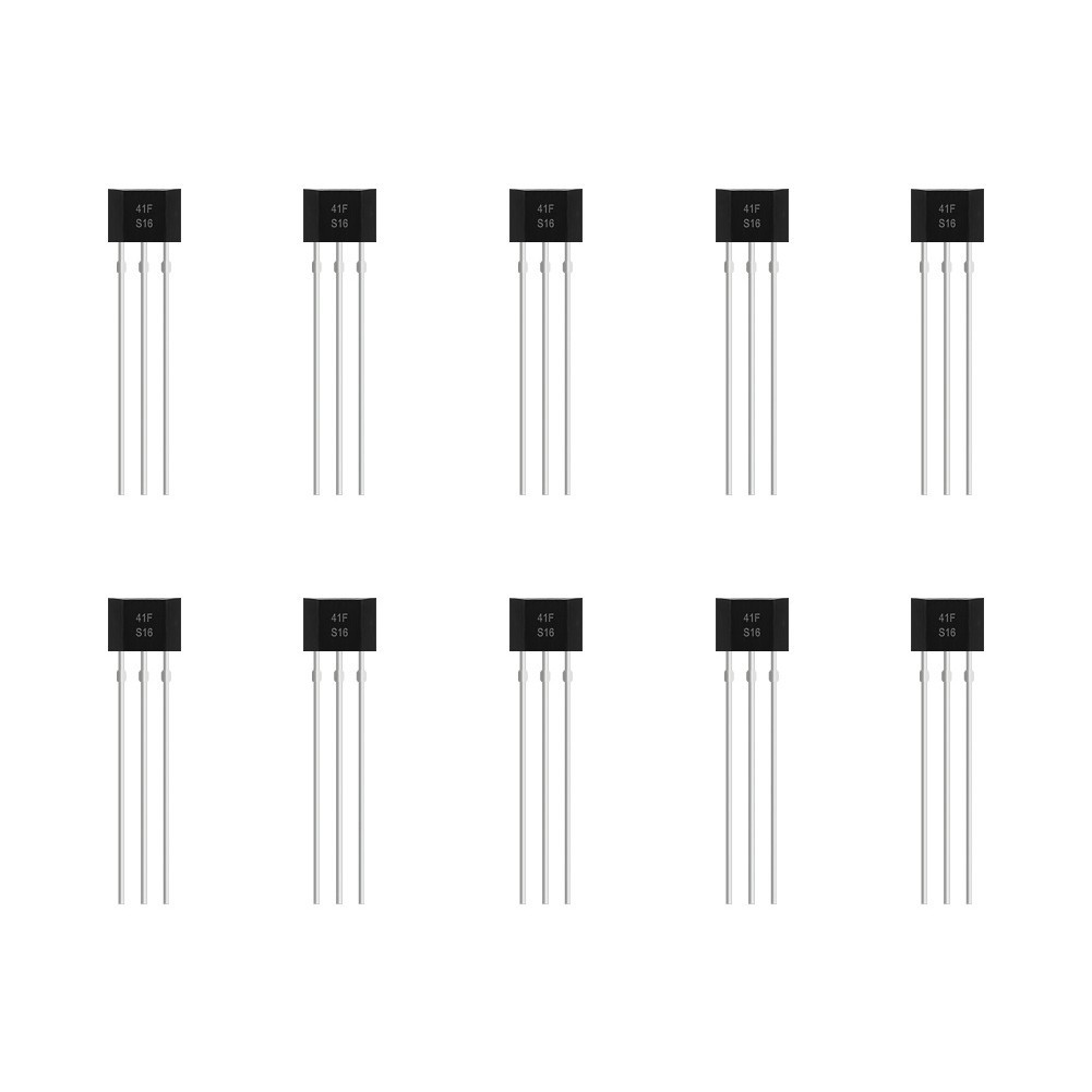 10pcs 41F Bipolar Hall Element Sensor for Motor Control and Speed Sensing