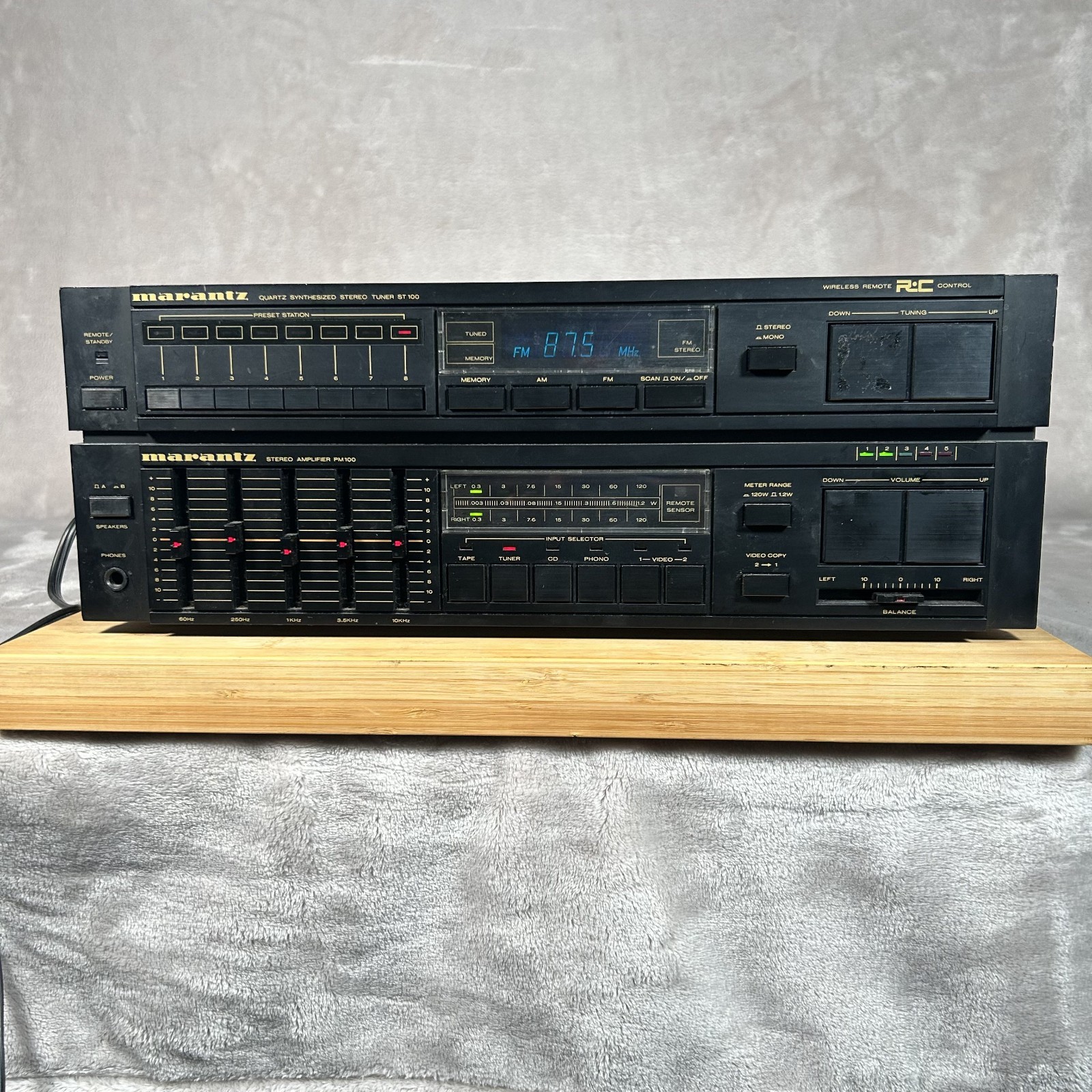 Vintage 80s Marantz TA 100 Receiver Amplifier Tuner Designed in USA Tested Works