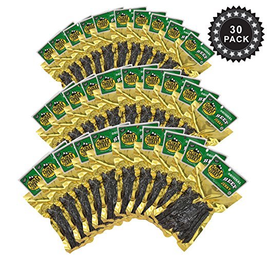 Climax Jerky BEST Premium Thin Cut 3.25 OZ. Original Beef Jerky - 30 Pack