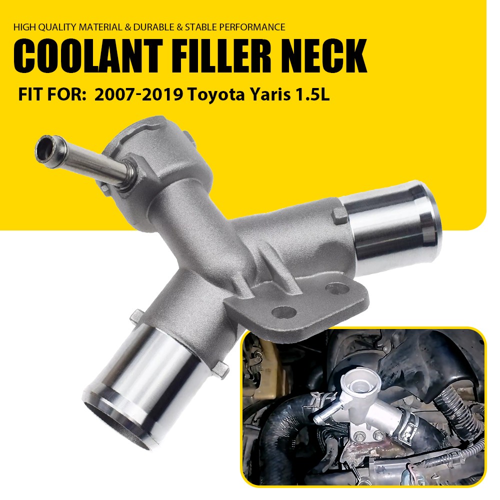 Aluminum Engine Coolant Filler Neck Hose For 2007-2018 2019 Toyota Yaris 1.5L US