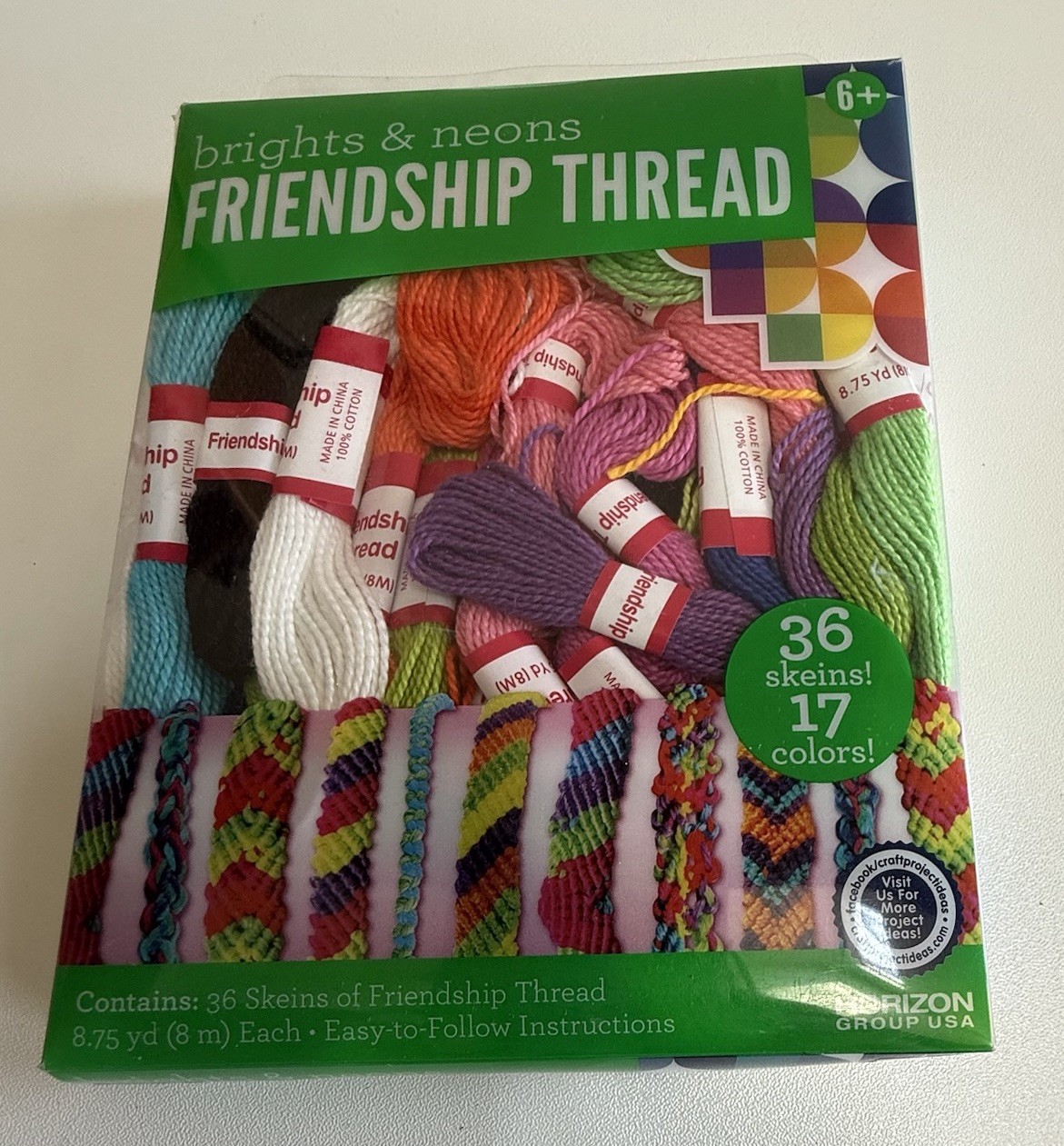 Friendship Thread Brights & Neons 36 Skeins 17 Colors  Swifties  Bracelets