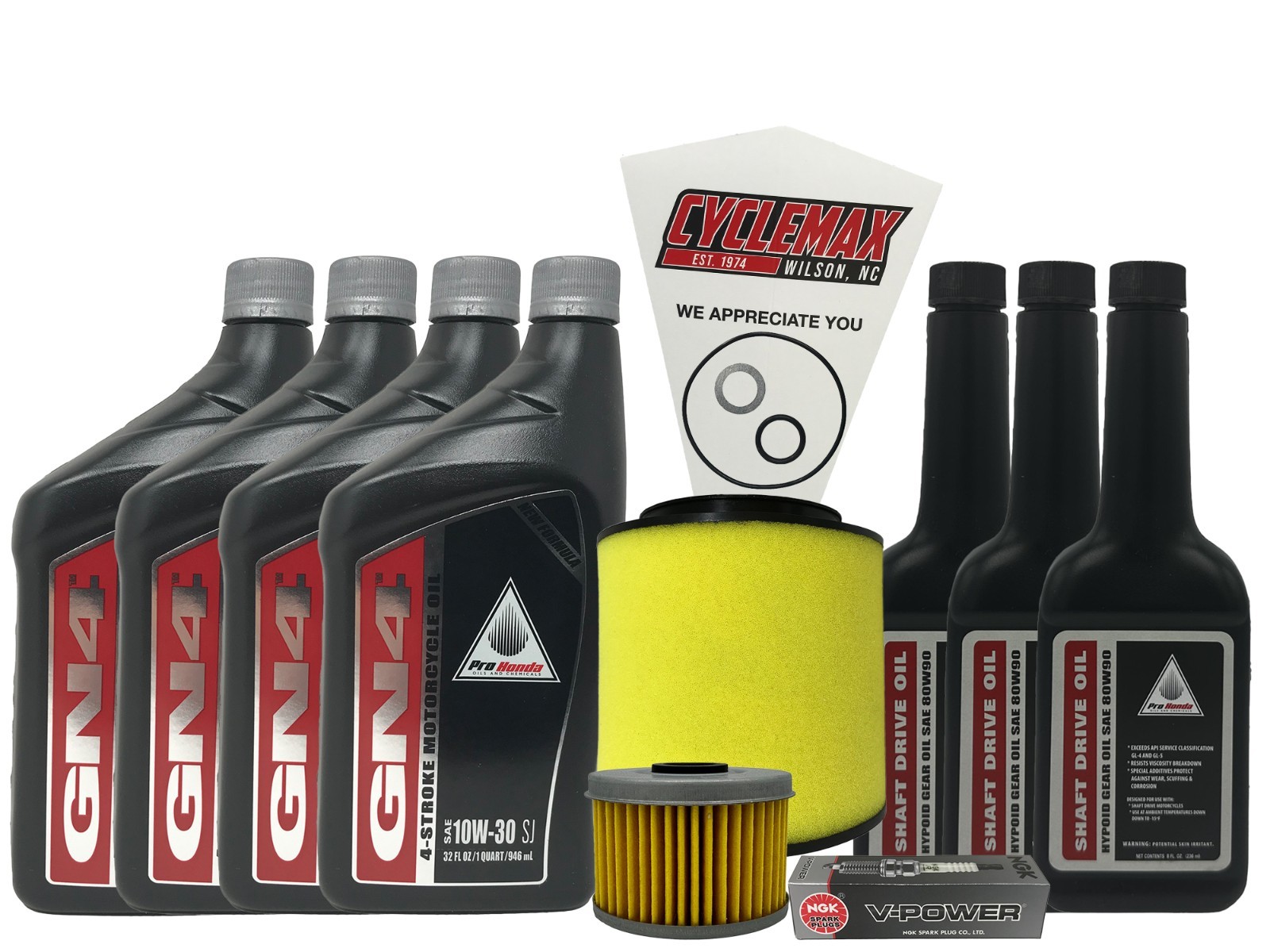 2015-2023 Honda Pioneer 500 SXS OEM Full Service Kit with 4 Qts of 10W-30 Oil