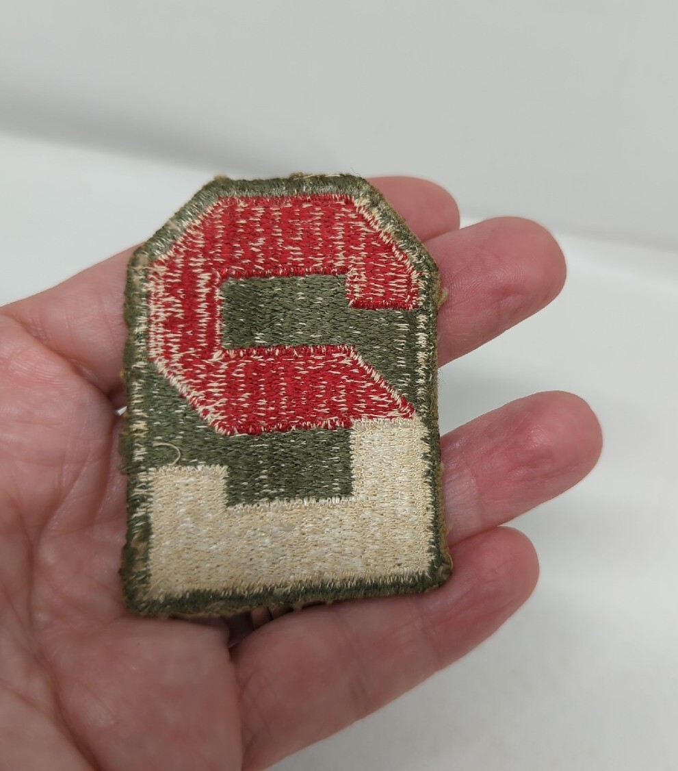 WWII US Army Shoulder Patch 2nd Unit Embroidered Vintage