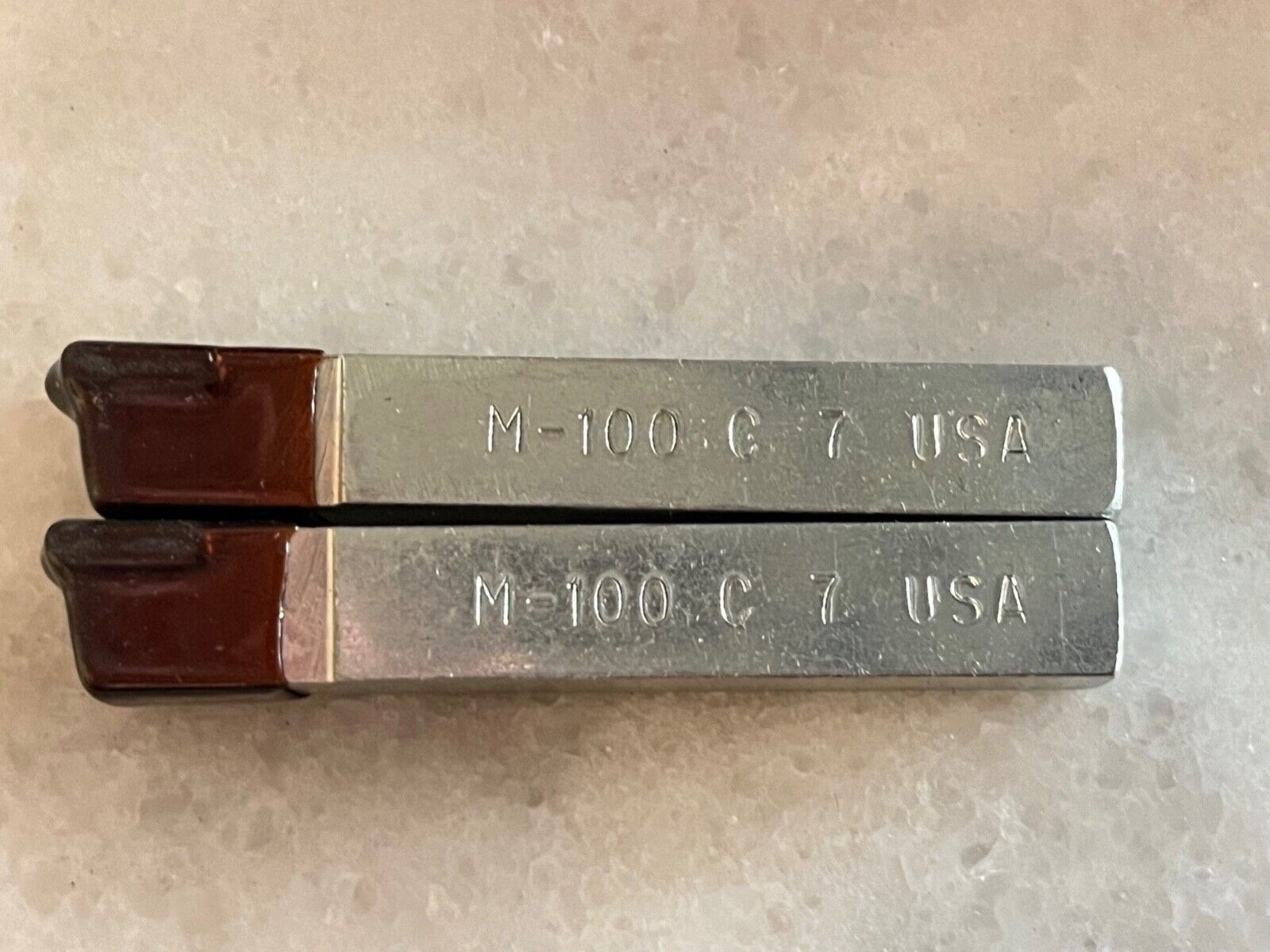 2 new MICRO-100 C-7 Super Carbide Brazed Lathe Tool Bits, 3" x 7/16"