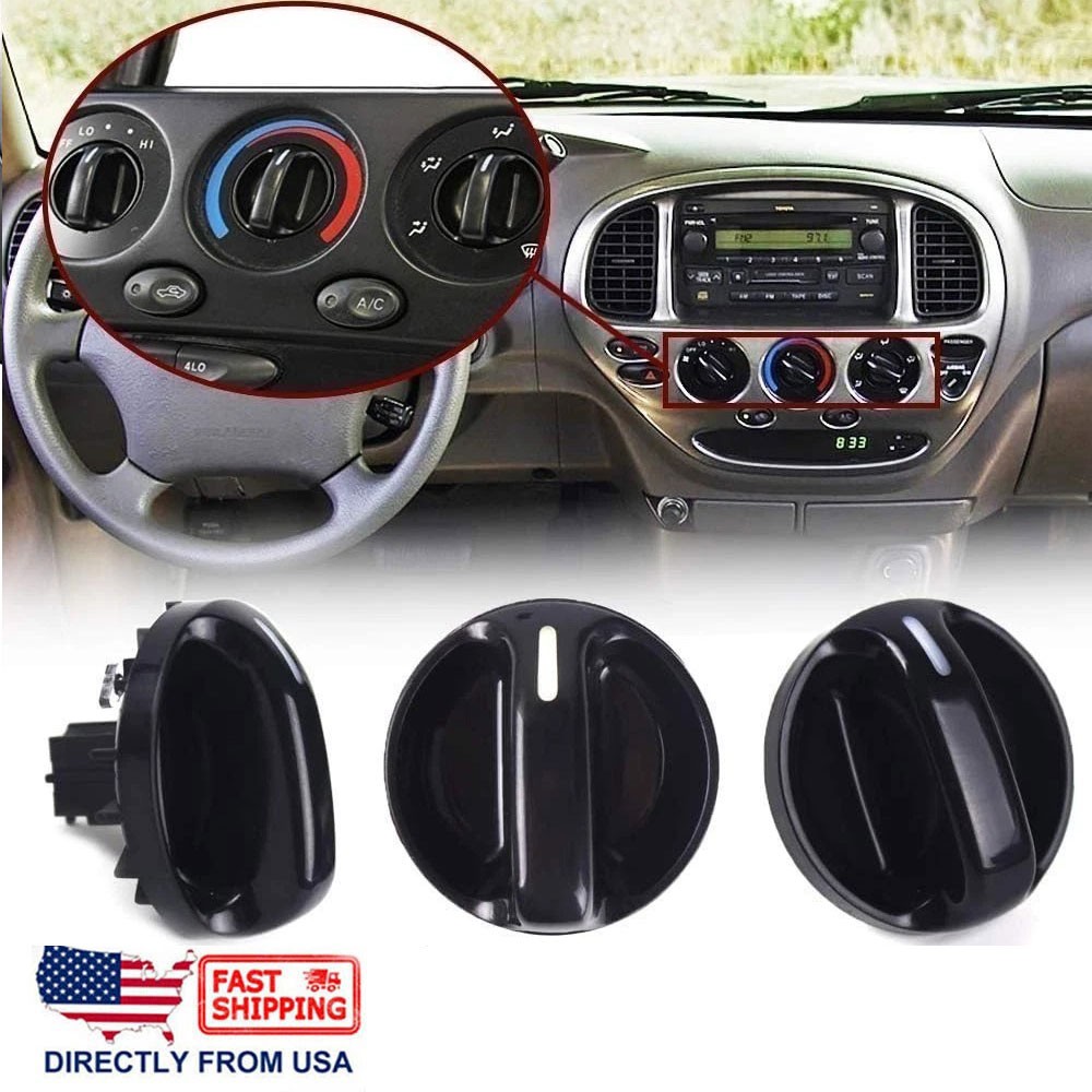 For Toyota Tundra 3.4L 4.0L 4.7L 2000-2006 A/C Heater Knob 55905-0C010 Set of 3