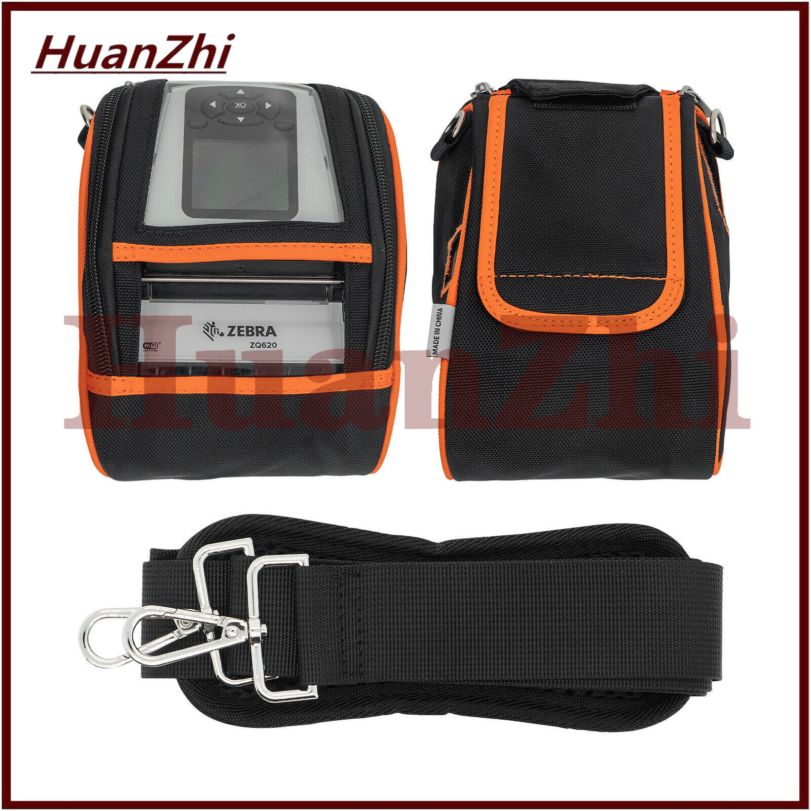 Soft Carrying Case Pouch Holster Bag for Zebra QLN320 ZQ620 Mobile Label Printer