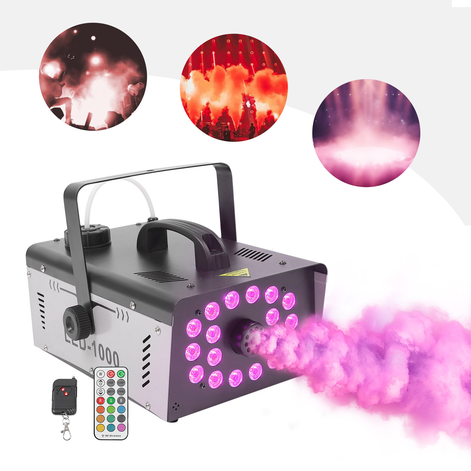 1000W Smoke Machine, LED Fog Machine, Party Smoke Machine Iron