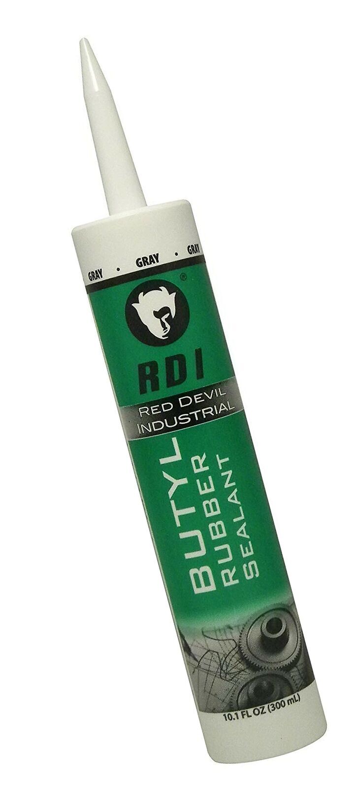 RDI Red Devil 0697GI Rd Pro Butyl Rubber Sealant Gray 10.1Oz. 1Pk