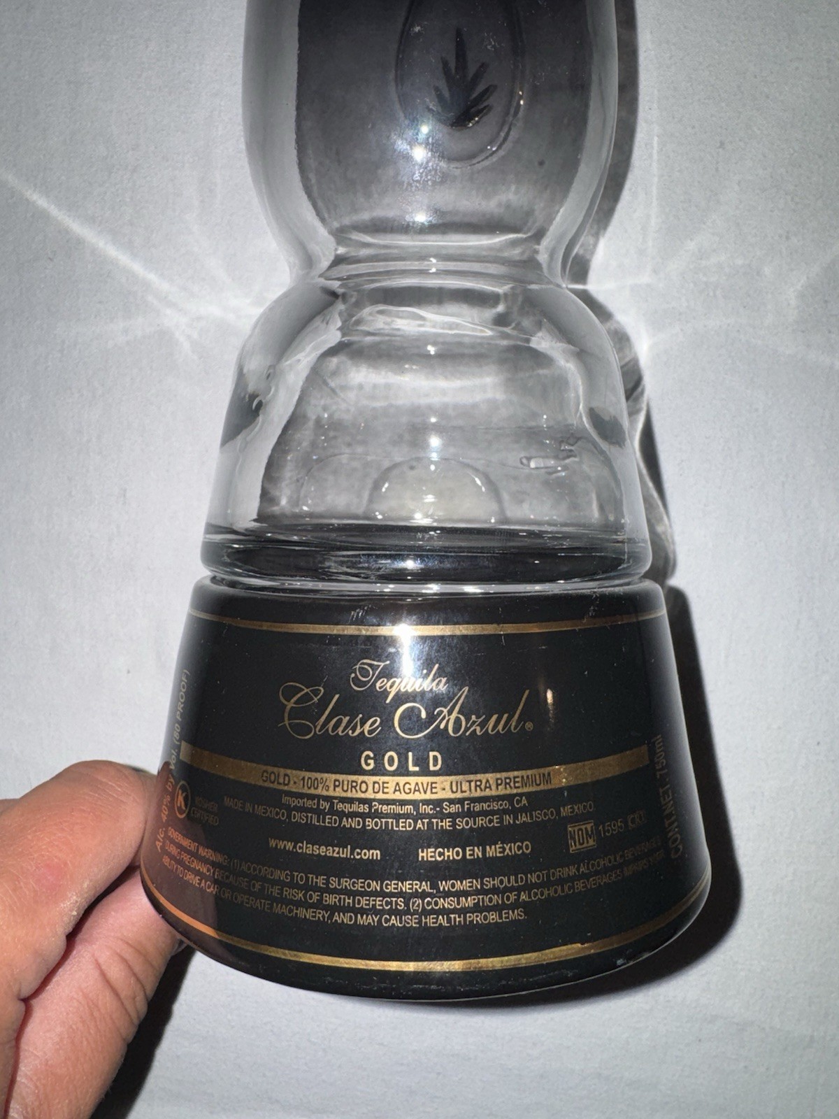Clase Azul Gold Tequila Empty Bottle 750ml **No Box