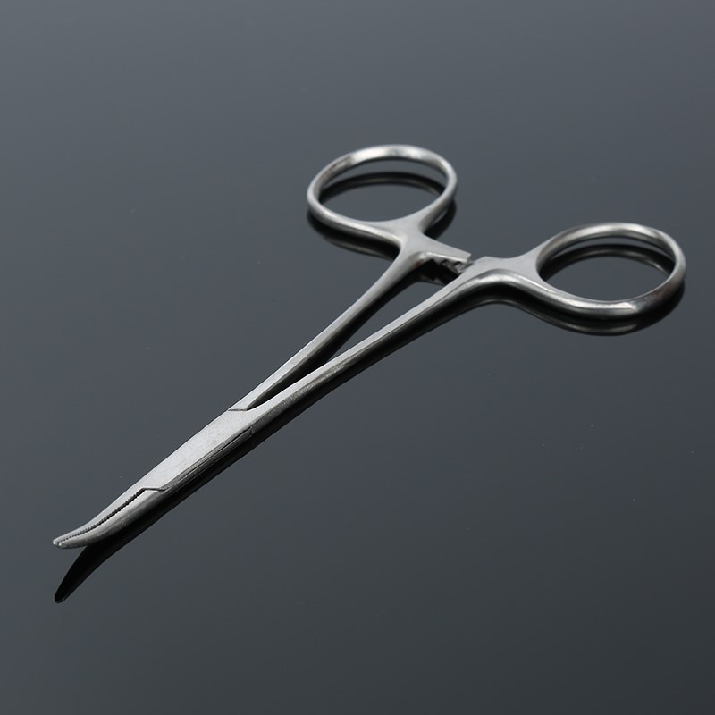 MOSQUITO LOCKING HEMOSTAT FORCEPS 5" CURVED SURGICAL