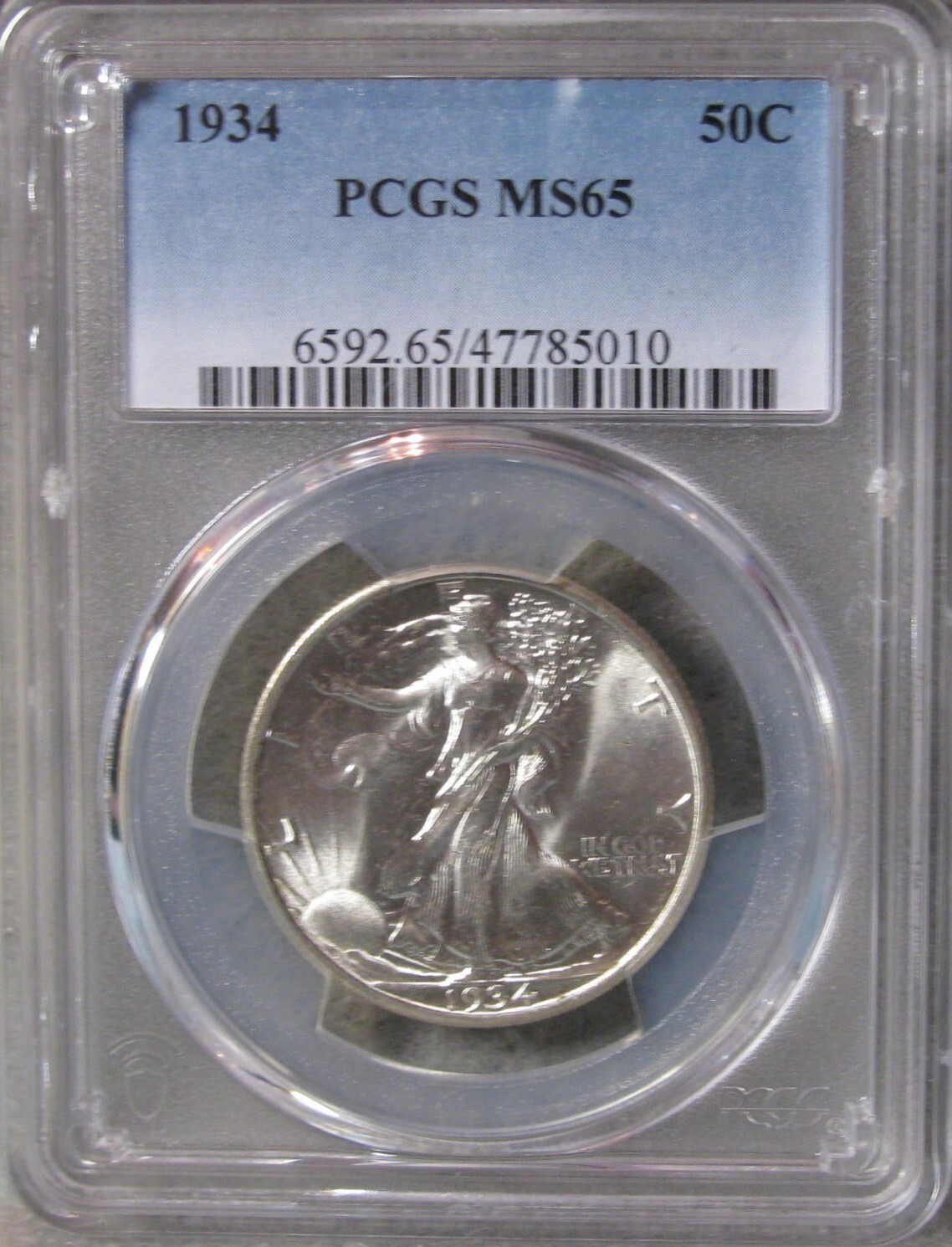 1934 Walking Liberty Silver Half Dollar PCGS MS 65 Gem Uncirculated US Coin #532