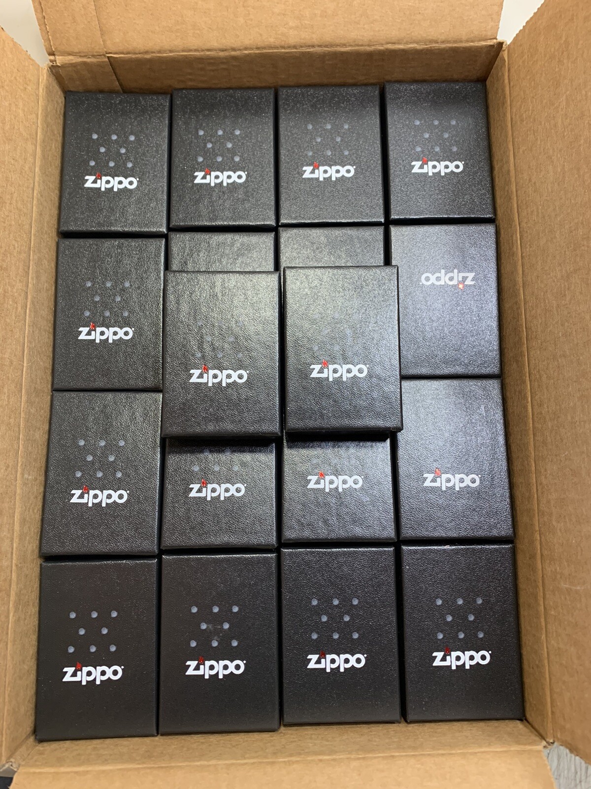LOT 50 PSC GENUINE ZIPPO EMPTY BOXES WITH PAPERS I ONLY BOX