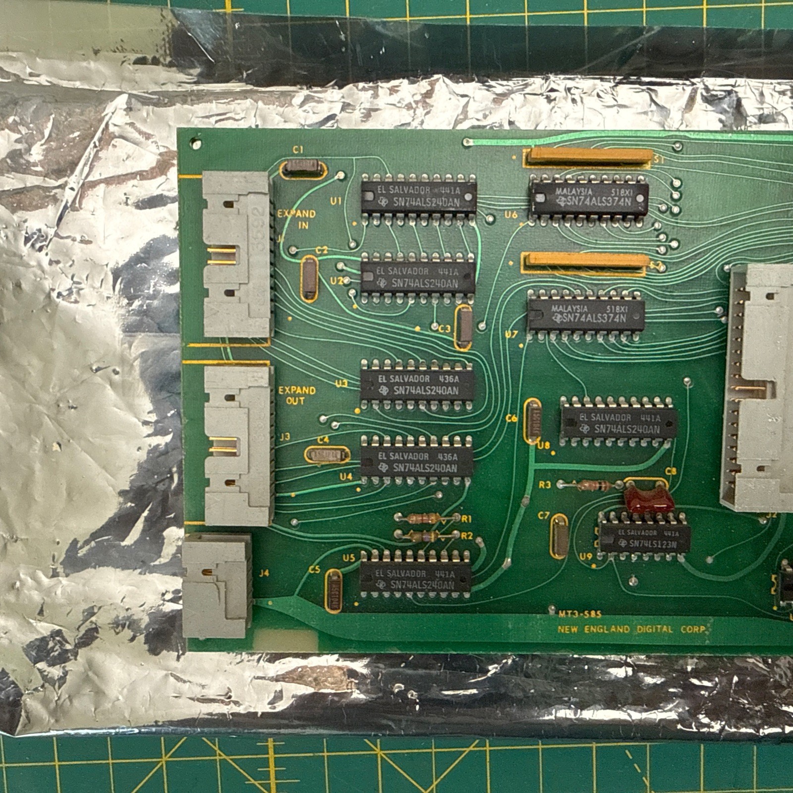 New England Digital Synclavier MT3 Multichannel Distributor Bin Card