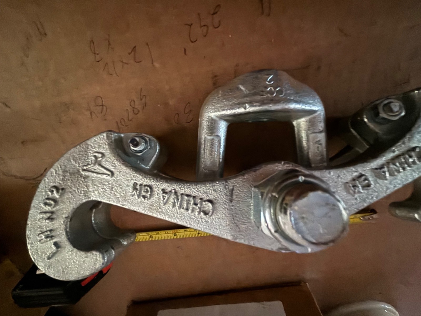 Anvil - Beam Clamp fig 292 plated  Rod Sz 1” Forged Steel beam size "3-7" new