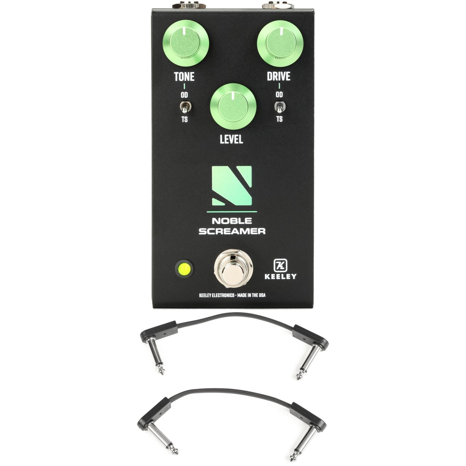 Keeley Noble Screamer Overdrive Pedal with EBS Patch Cables